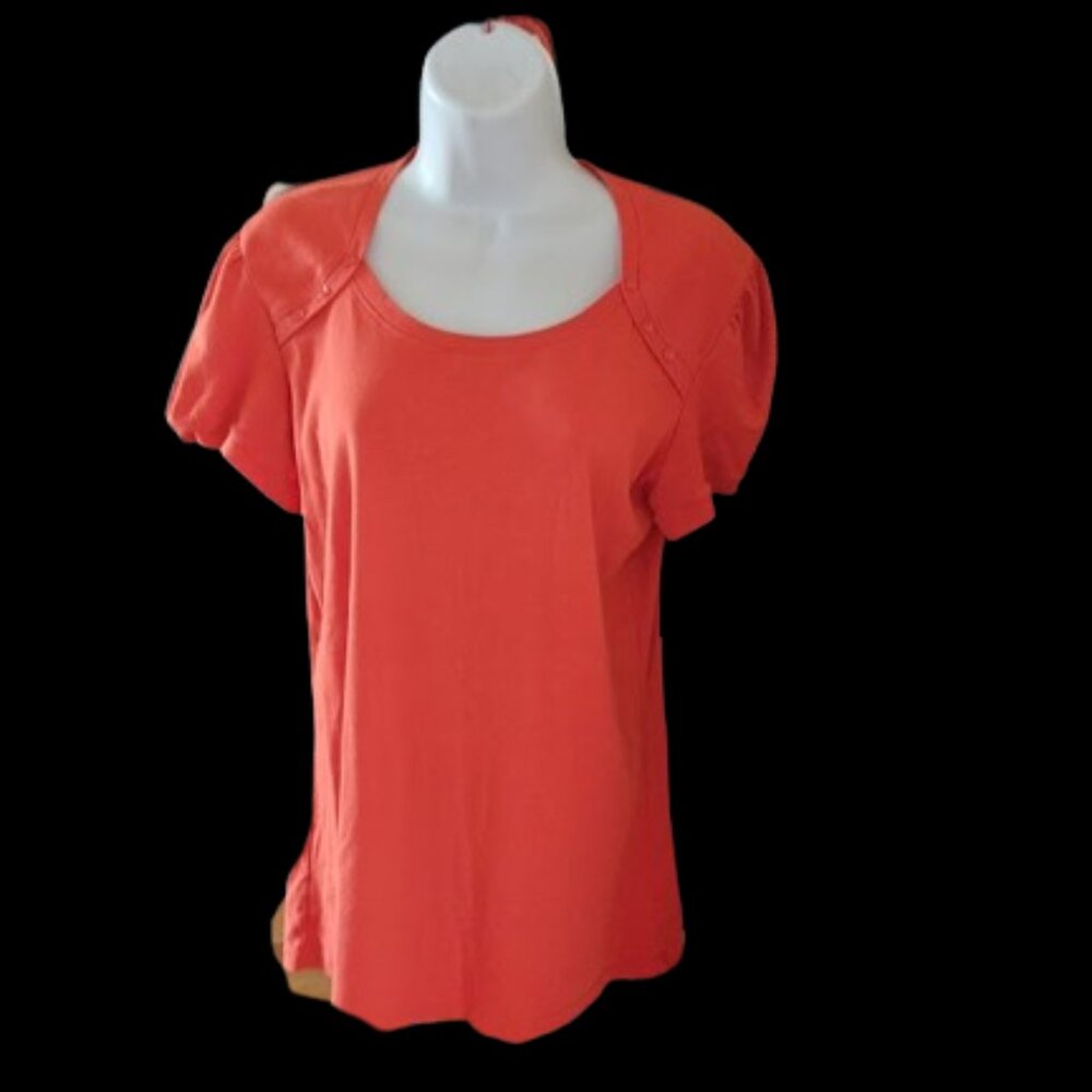 Orange Short Sleeve Shirt / T-Shirt Size 1X